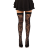 Leg Avenue - Stocks Net De Roses Sauvages Noir